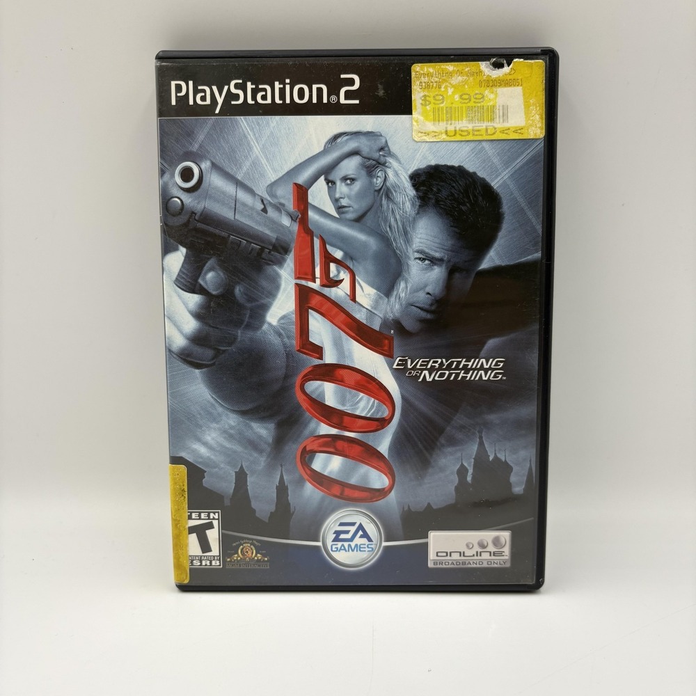 Vintage‎ James Bond 007 Everything Or Nothing PlayStation 2 PS2 Game EA NTSC-U/C